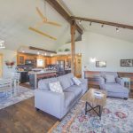 Living room with Comfy couch and chair