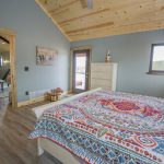 bedroom with door to patio