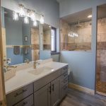 Well lit Bathroom Vanity